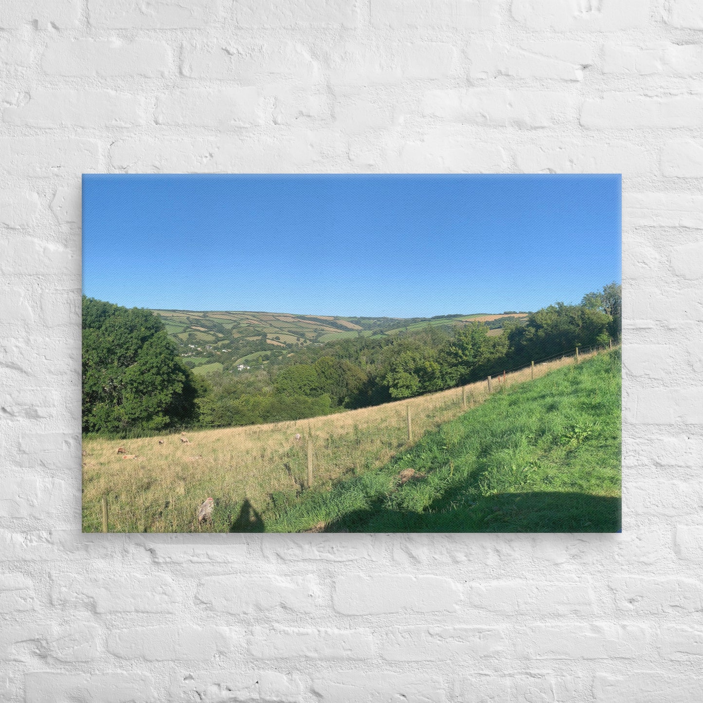 Coombe Martin view on canvas
