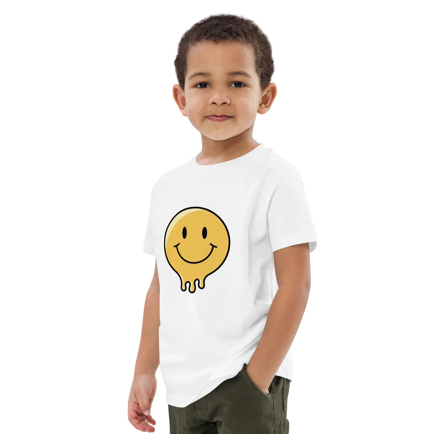 Organic cotton Emoji kids t-shirt