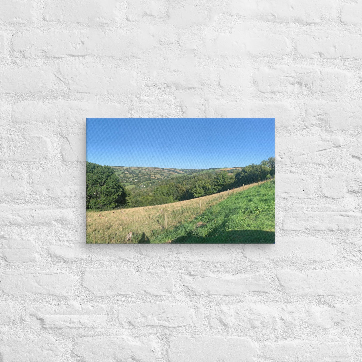 Coombe Martin view on canvas