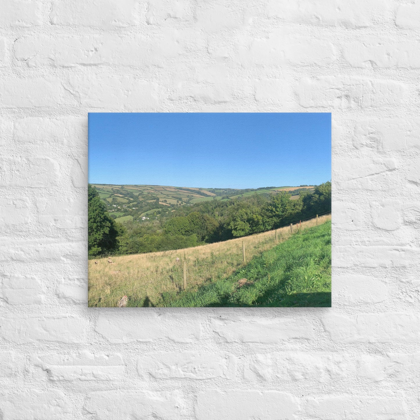 Coombe Martin view on canvas