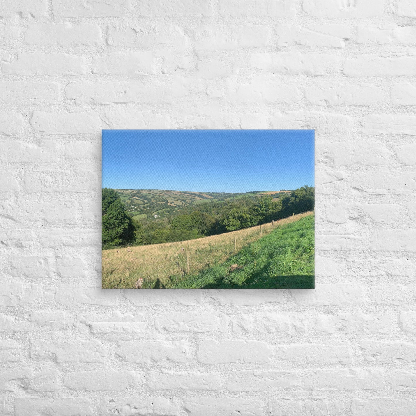 Coombe Martin view on canvas