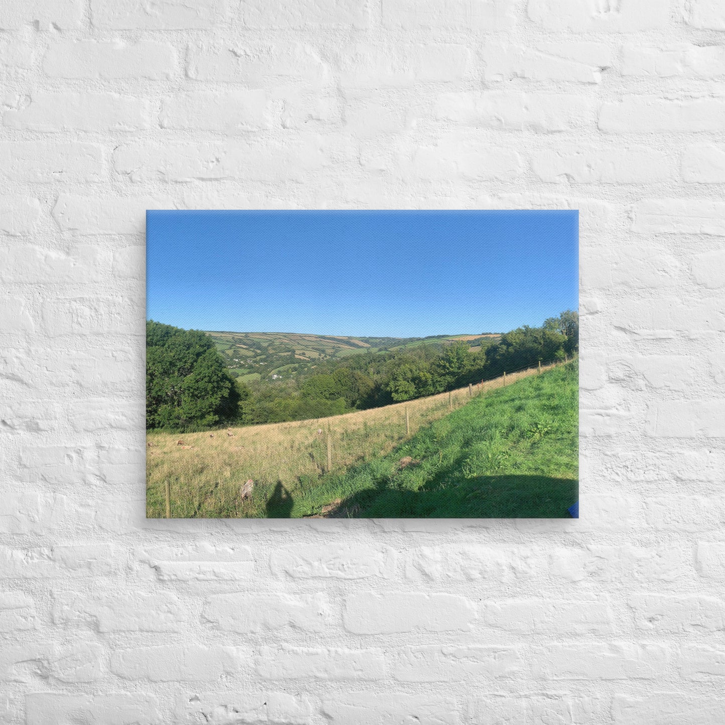Coombe Martin view on canvas