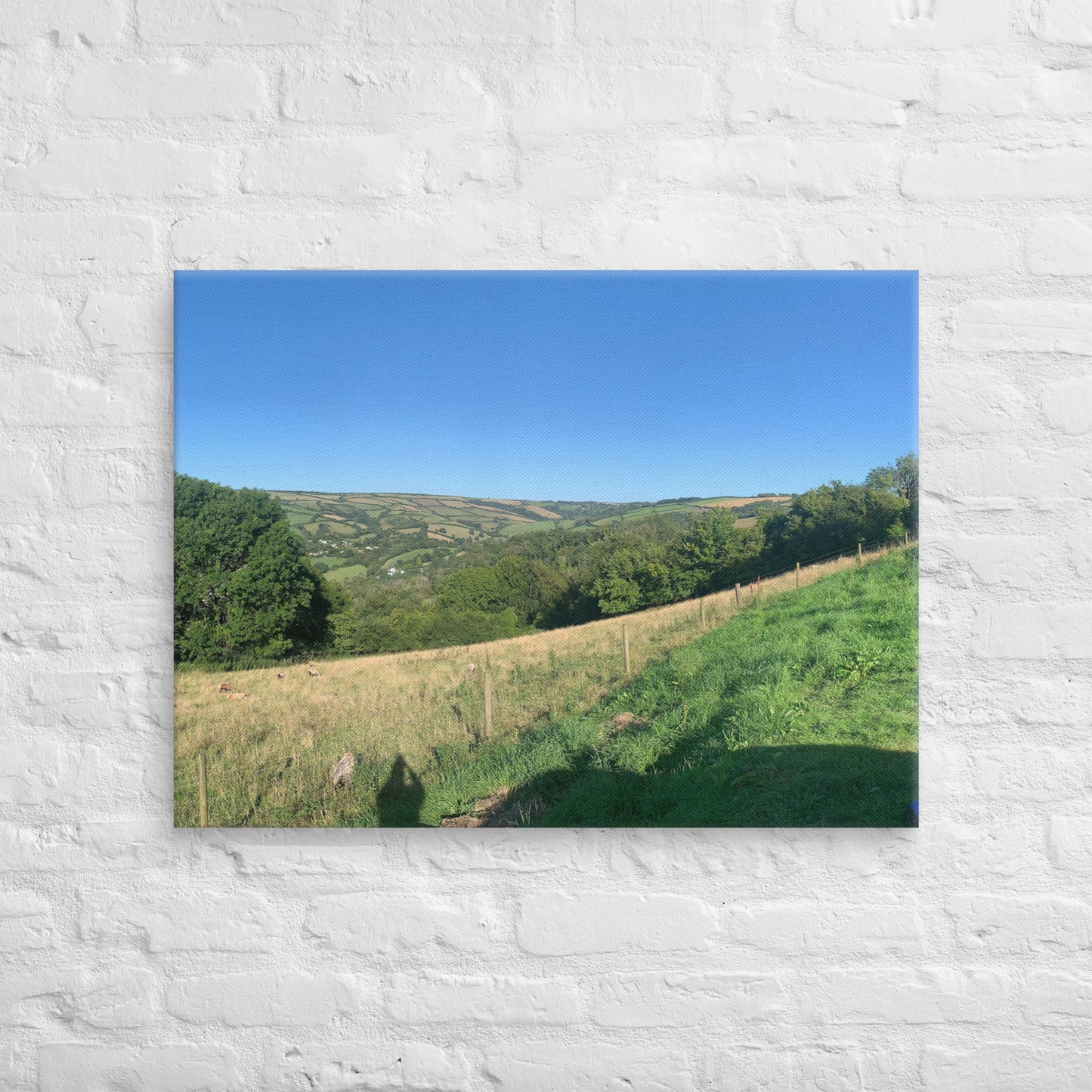 Coombe Martin view on canvas